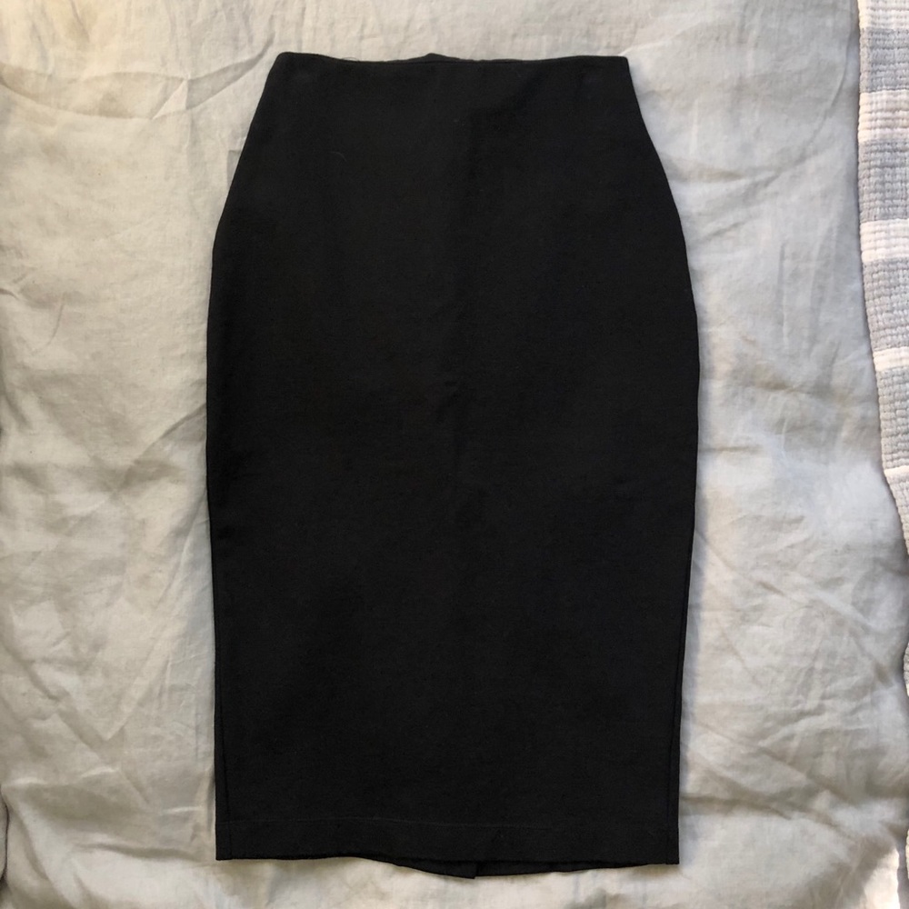 Black pencil skirt